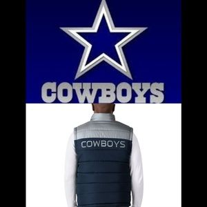 NWT FANATICS Dallas Cowboys Reversible Puffer Vest - size XXL